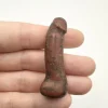 Tradera Sten Skulptur. Röd Jaspis. Fallos, Penis.> Ædelsten