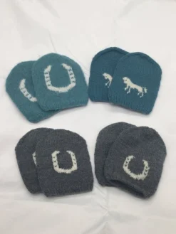 Tradera Stickade tåvärmare med hästmotiv| Andet Håndlavet