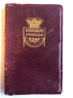 Tradera Stockholm Enskilda Bank Gammal plånbok i skinn> Reklame Gadgets