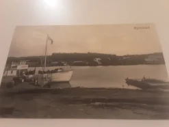 Tradera Strängnäs ångfartyg Strengnes vid Björsund| Svenske Landskaber