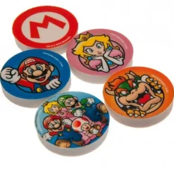 Tradera SUPER MARIO MARIO SUDDGUMMI SET Merchandise Merch Suddgummin Nintendo 64 NES Wii> Kuglepenne & Tilbehør