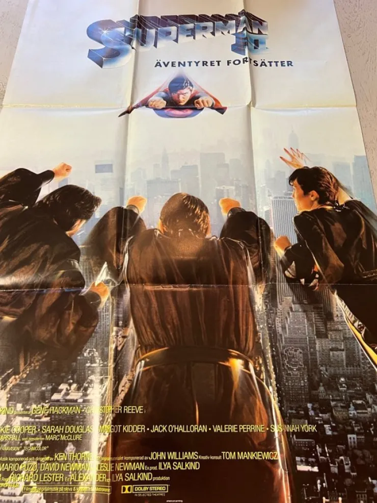 Tradera Superman II affisch No52> Plakater