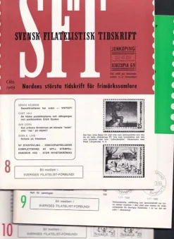 Tradera Svensk Filatelistisk Tidskrift nr 8-10 1969| Tilbehør