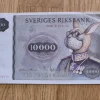 Tradera Svensk 10000-kronorssedel från 1958 / Ej gångbar som valuta.> Øvrigt Samlerlegetøj