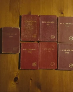 Store Svenska Fickdagböcker från 1942-1949 Almanakker & Kalendere