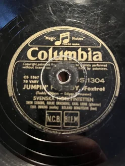 Tradera Svenska Hotkvintetten. Columbia DS 1304.| Grammofonplader