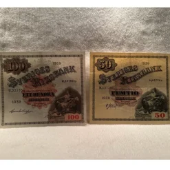 Tradera Svenska sedlar från 1939| Sedler