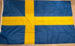 Tradera Sveriges flagga, längd 200 cm> Flag