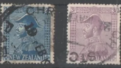 Tradera SW 186-87 stpl George V kv € 110,- lite tandingsfel| Oceanien