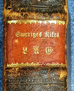 Hot Sweriges Rikes Laga 1734, tryckt 1736. Antikkens Litteratur