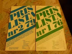 Tradera Systembolagets Prislistor från 1976 och 1979> Prislister & Kataloger
