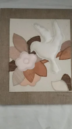 Tradera tavla hantverk FREDSDUVA 80-tal| Dekorationer