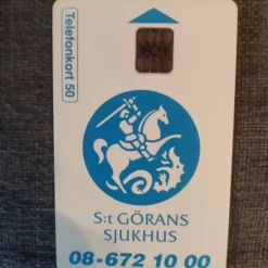 Tradera telefonkort 50 S:t Görans Sjukhus> Telefonkort
