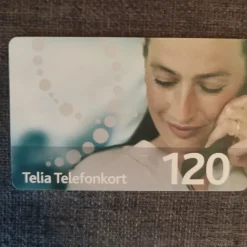 Tradera Telia Telefonkort 120 kvinna i telefon> Telefonkort