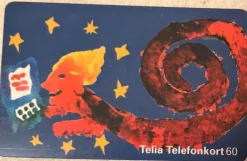 Tradera Telia Telefonkort 60 markeringar Retro European Telework Week 1997> Telefonkort