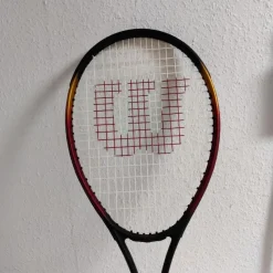 Tradera Tennis Racket Wilson TEMPEST High Beam Series 100 SQ.IN. Snyggt Rött & Svart> Tennis