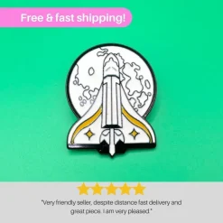 Best The LAST OF US Enamel Pin | Ellie Rocket Pin | Ellie Backpack Pin | Video Game Stofmærker & Pins