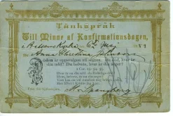 Tradera TIDIG KONFIRMATIONS KORT 1883. SE BILDER.| Generelle Motiver