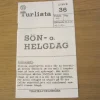 Tradera Tidtabell Linje 36 Söndag - Helgdag Stockholm 1965> Køreplaner
