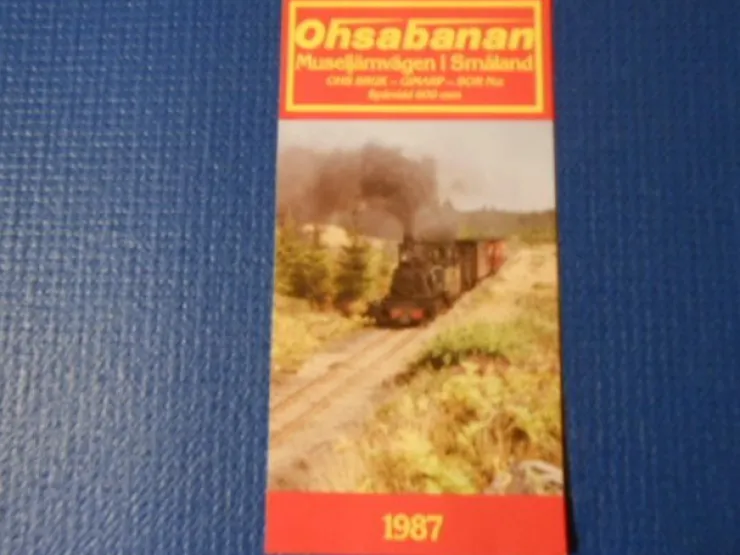 Tradera Tidtabell Ohsabanan Museijärnvägen i Småland OHS Bruk - Gimarp BOR N:a spårvidd> Køreplaner