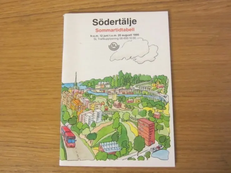 Tradera Tidtabell SL Buss Södertälje sommartidtabell 1995> Køreplaner