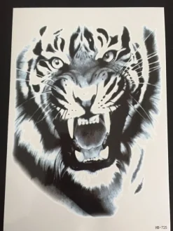 Tradera Tillfällig Tatuering 21 x 15cm - Tiger| Tatovering