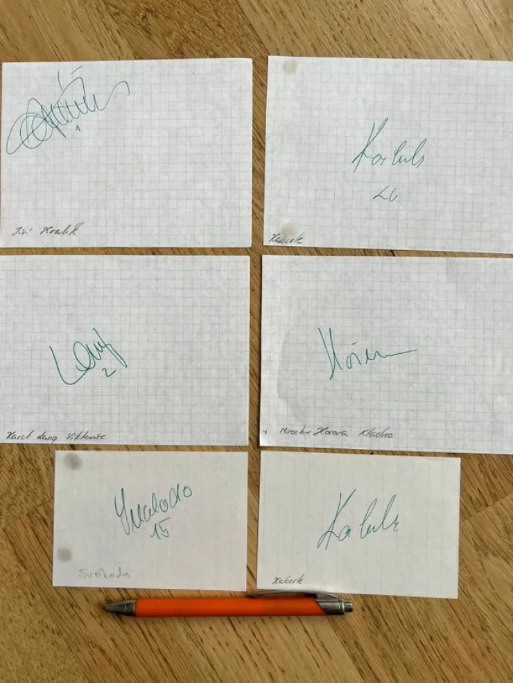 Tradera Tjeckoslovakien Hockey| Autografer