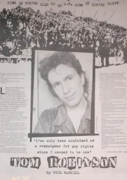 Tradera TOM ROBINSON BAND, STOR TIDNINGSARTIKEL 1978| Musiktidsskrifter & Litteratur