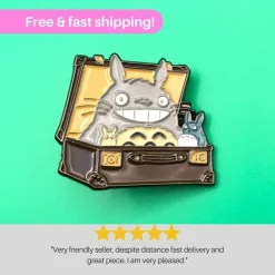 Discount Totoro Enamel Pin from My Neighbor Totoro - Anime & Pop Culture Accessory Stofmærker & Pins