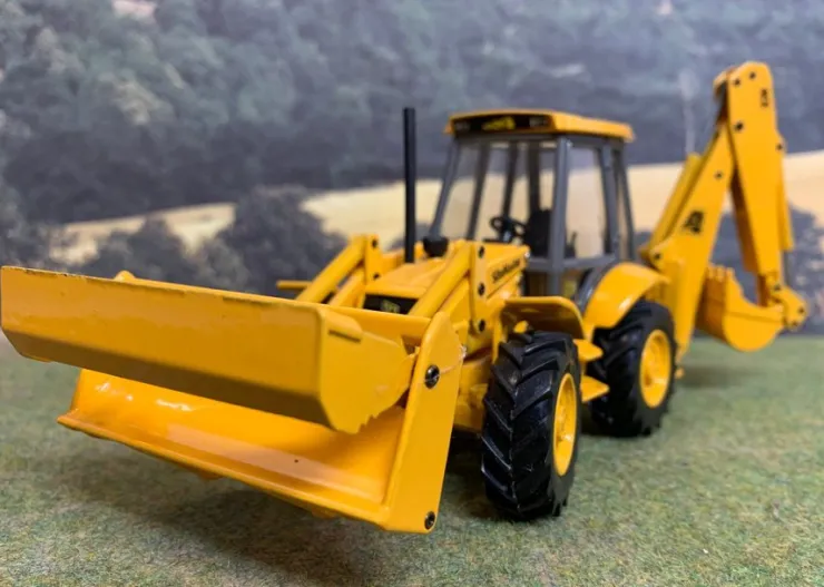 Tradera Traktorgrävare JCB Site Master Joal 1/36> Legetøjs- & Samlerbiler