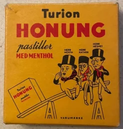 Tradera Turion Göteborg tablettask lanthandel reklam nostalgi> Produktemballager