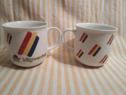 Tradera Två Vägverket muggar Rörstrand Diamant| Bensinia