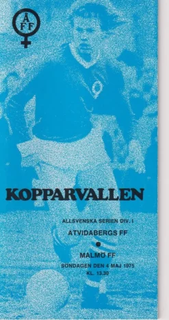 Tradera Åtvidabergs FF - Malmö FF 4 maj 1975> Sportsmemorabilia