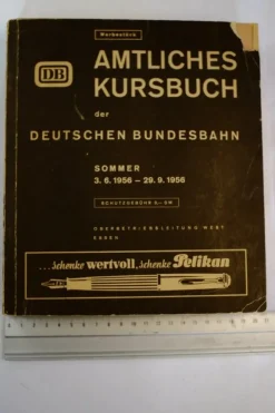 Tradera Tysk Tågtidtabell Amtliches Kursbuch der Deutschen Bundesbahn 1956> Køreplaner