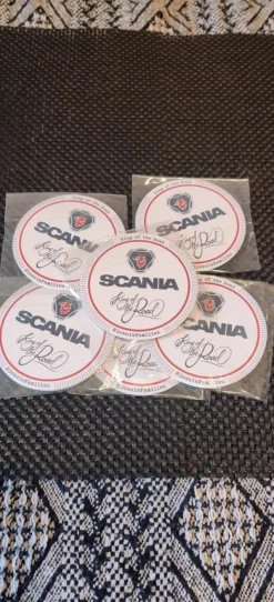 Tradera Underlägg / Coaster - Scania - King of the Road - 6 st INPLASTADE| Bensinia