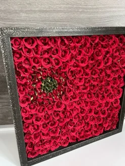 Tradera Unik konstgjord rosblomtavla i hög kvalitet| Kunstige Planter