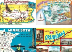 Tradera USA 16 fina kort med Kartor.| Verden Undtagen De Nordiske Lande