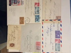 Tradera USA. 6 försändelser från USA till Sverige 1930-40 talet| Nordamerika