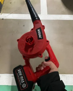 Tradera 20V 4AH 2,6m³/min 5,4kpa sladdlös elektrisk turbofläkt, trädgård rengöringsfläkt| Havemaskiner