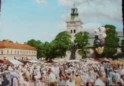 Tradera Varberg - Torget ~1959 - Förlag Pressbyrån| Svenske Landskaber
