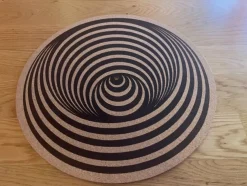 Tradera VERTIGO SWIRL SLIPMAT - PROG BLACK SABBATH WARHORSE KORK| Musiktilbehør