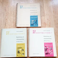 Tradera Vi och våra visor 1-3, Handledning och Ackopanjemang| Noder Og Nodehæfter