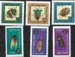 Tradera Vietnam 1965 Insekter 6v| Asien