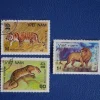 Tradera Vietnam 3 st stora frimärken ,Tiger Lejon Leopard| Asien
