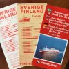 Tradera Vikinglinjen 3 tidtabeller 1971,1973 och 1979> Køreplaner