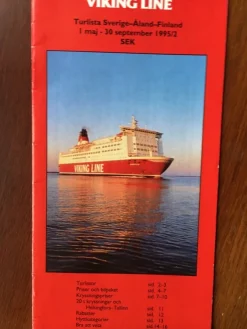 Tradera Vikinglinjen tidtabell 1 maj-30 september 1995> Køreplaner