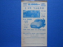 Tradera Vinstlista Folket Hus Lotteriet 1956> Lotterier & Lodsedler