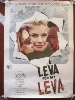 Tradera Vintage filmaffisch - Leva för att leva / Vivre pour vivre / Live for Life> Plakater
