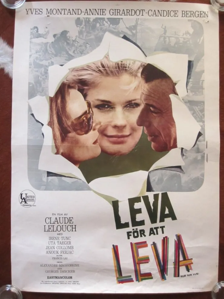 Tradera Vintage filmaffisch - Leva för att leva / Vivre pour vivre / Live for Life> Plakater