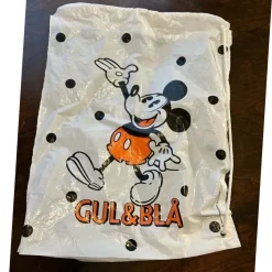Tradera Vintage Gul & Blå Mickey Mouse plastpåse| Disney